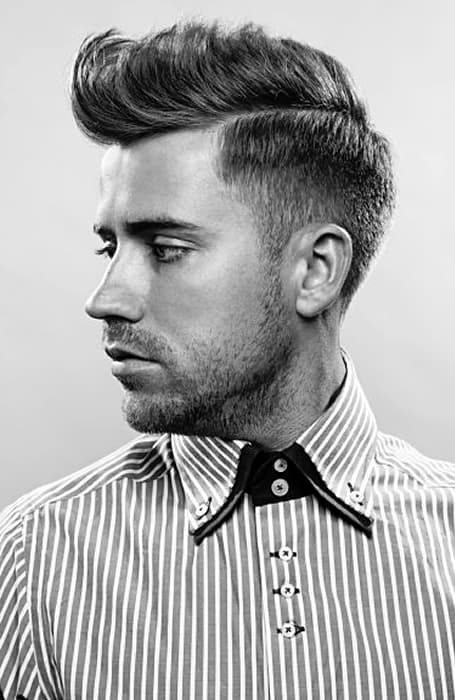 Men's Scissor Fade With Quiff