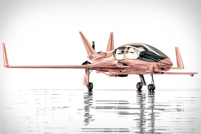 Cobalt Valkyrie-X Private Plane In Rose Gold