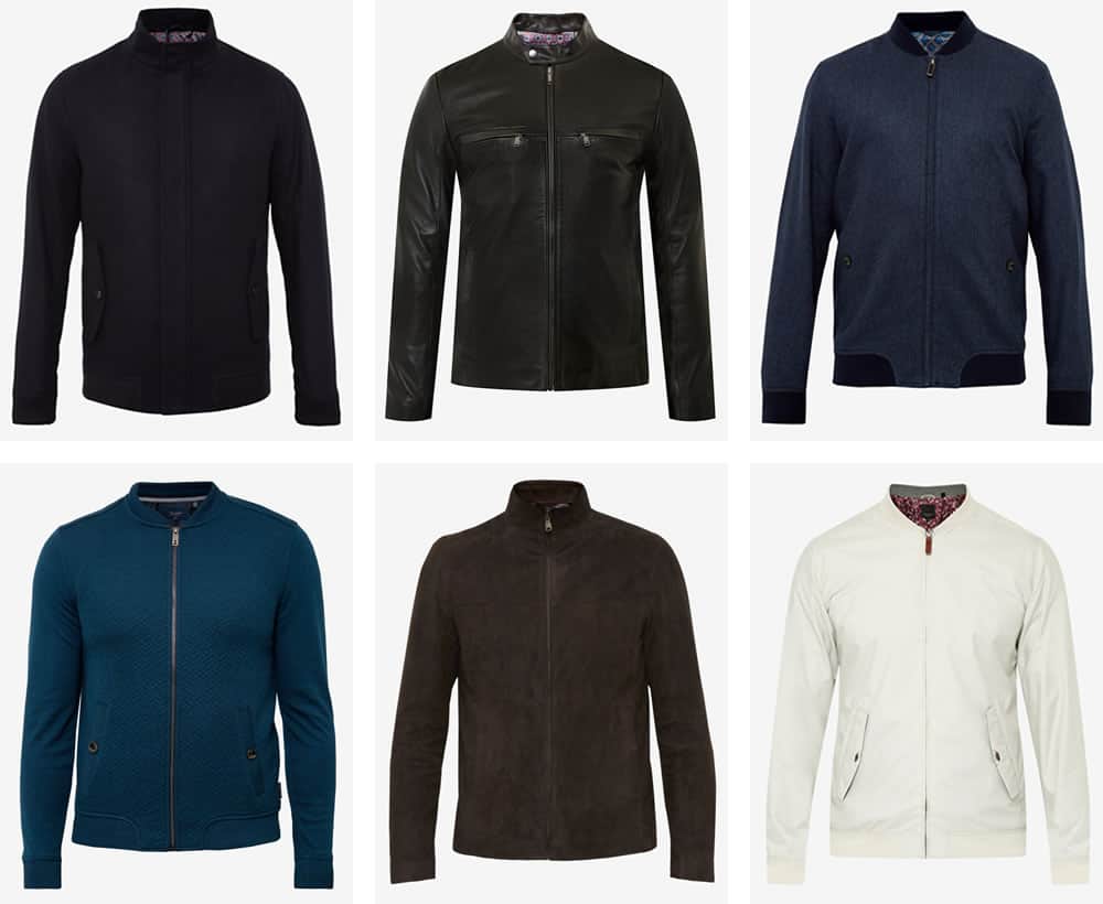 Ted Baker Textured Tailored Bombers