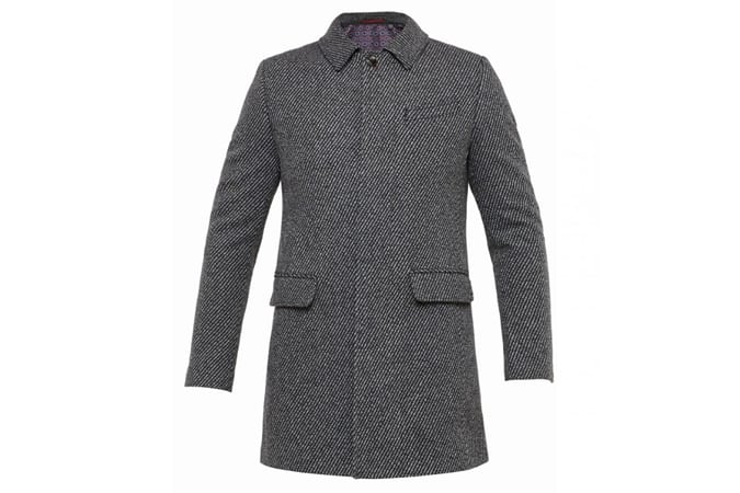 TOBIAS Herringbone overcoat