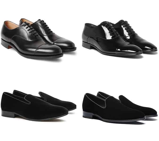 Men's Black Tie Footwear