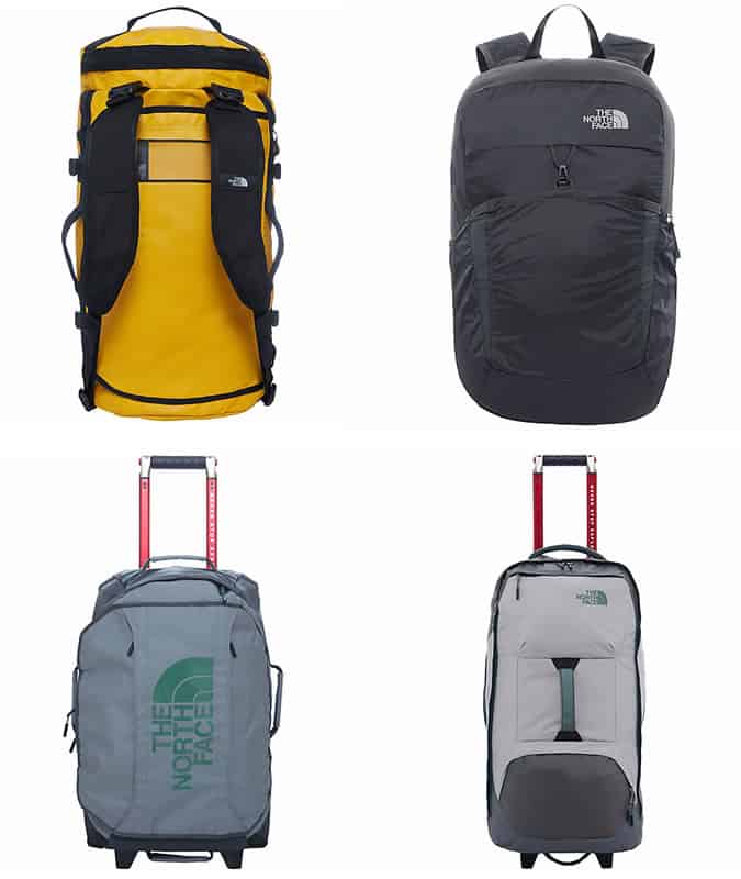 The North Face base camp duffels and luggage