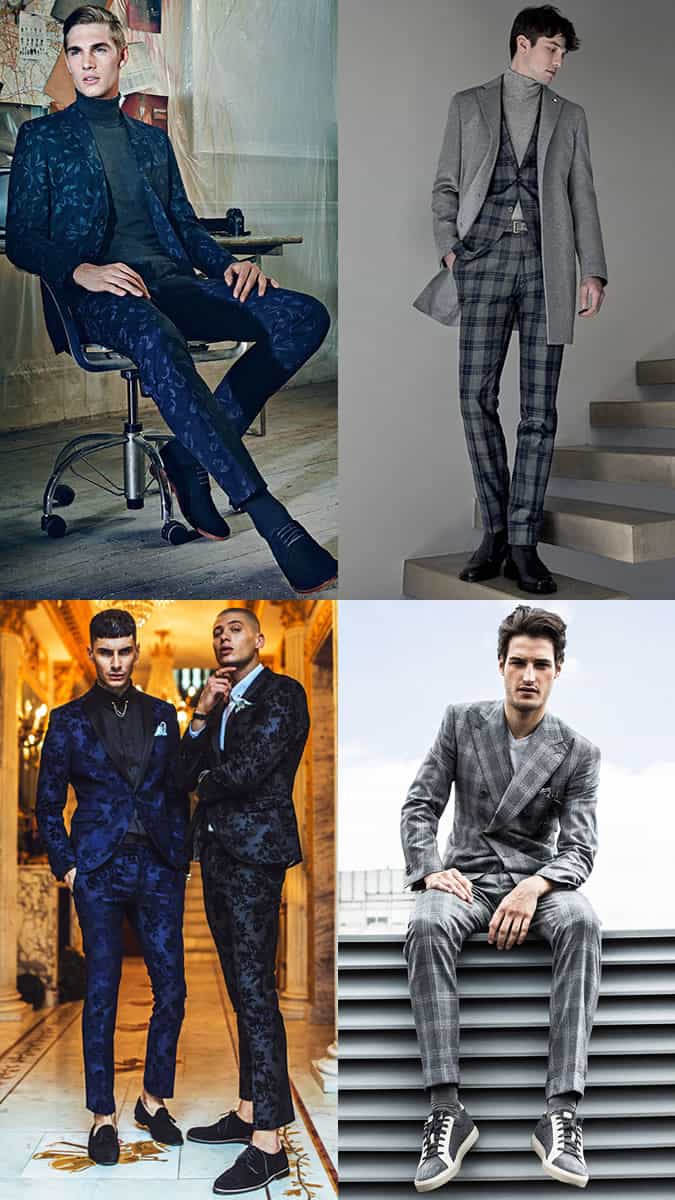 Men's Statement/Printed/Patterned Suits Outfit Inspiration For Party Season Lookbook