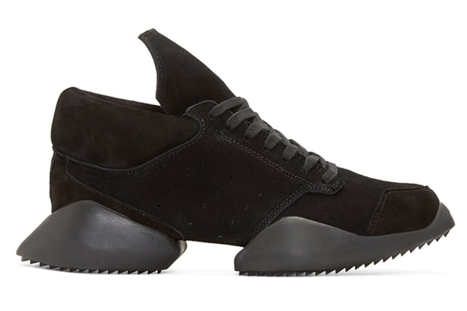 Rick Owens Island Sole Black Suede