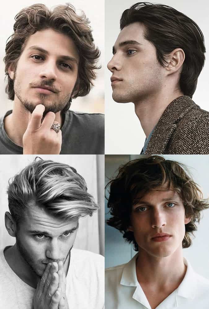 Men's Medium-Length Textured Hairstyles for Winter