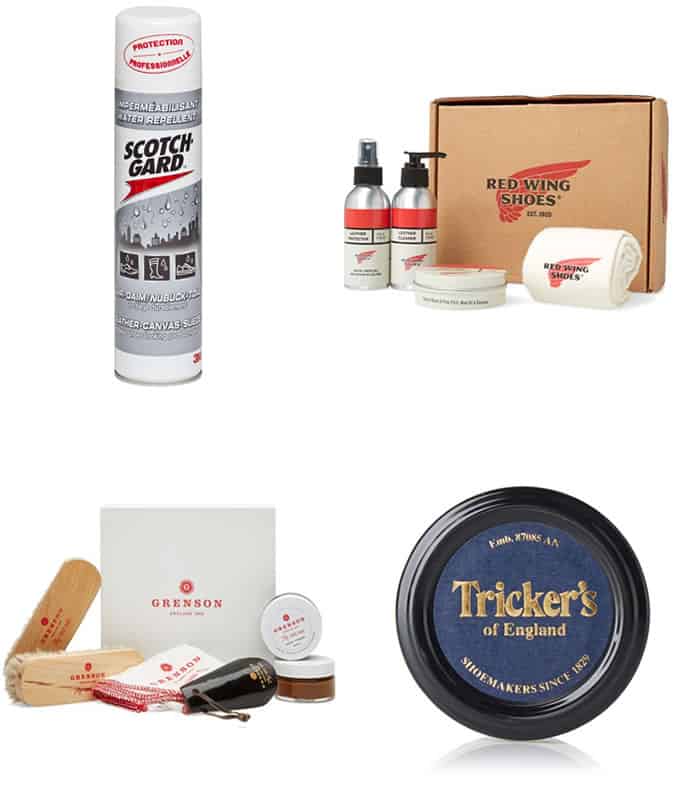 Men's Leather and Suede Shoe Care Protection Products