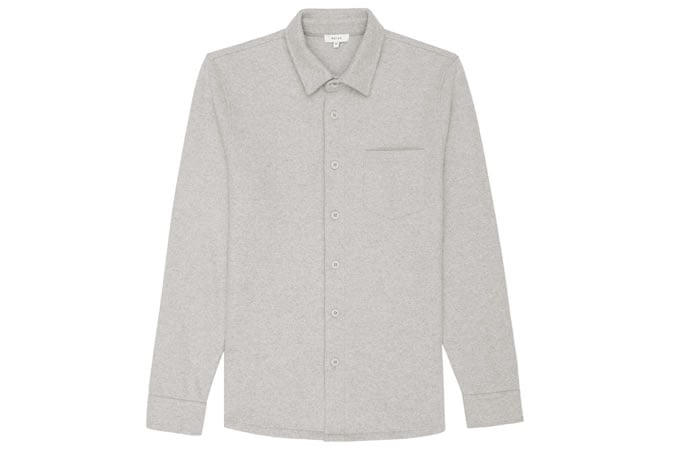 Reiss Newton Wool And Cotton Overshirt