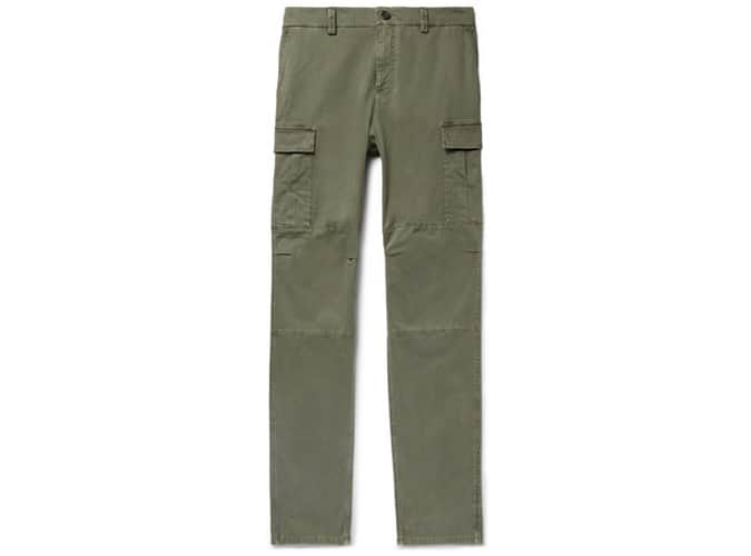 BRUNELLO CUCINELLI Herringbone Stretch-Cotton Cargo Trousers