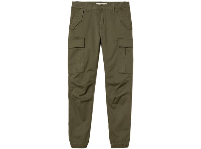Cotton twill cargo joggers