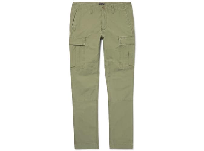 J.CREW Cotton-Ripstop Cargo Trousers