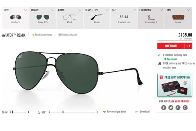 Ray-Ban Custom Sunglasses