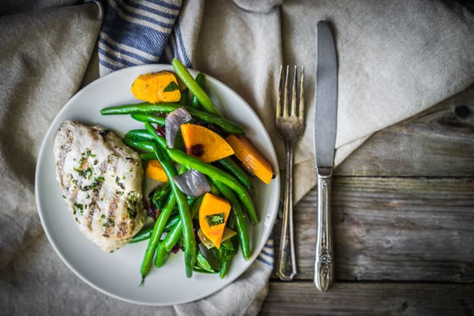 Eat a low fat, low sugar meal before going on a nigh out to help stop getting fat