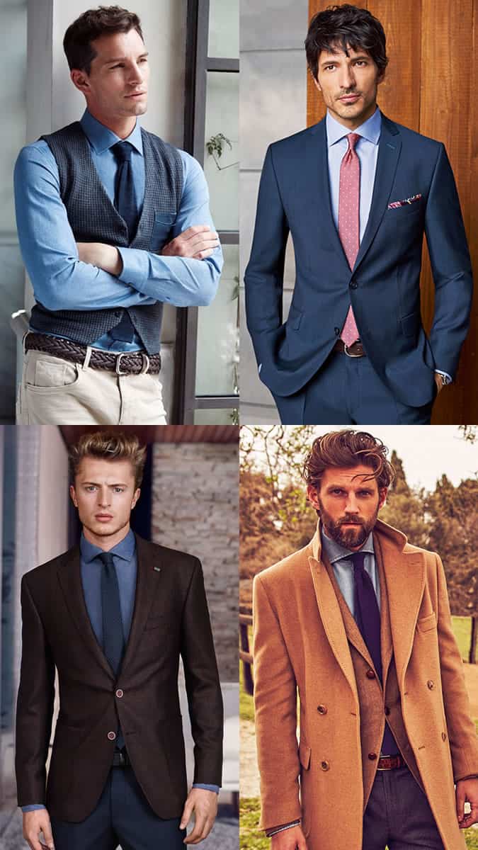 Men's Chambray Work Shirts Outfit Inspiration Lookbook