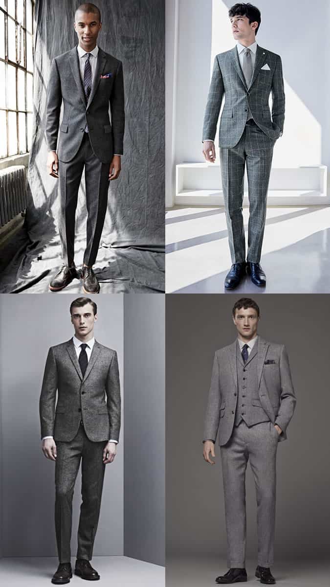 Men's Wool, Flannel and Tweed Suits Outfit Inspiration Lookbook