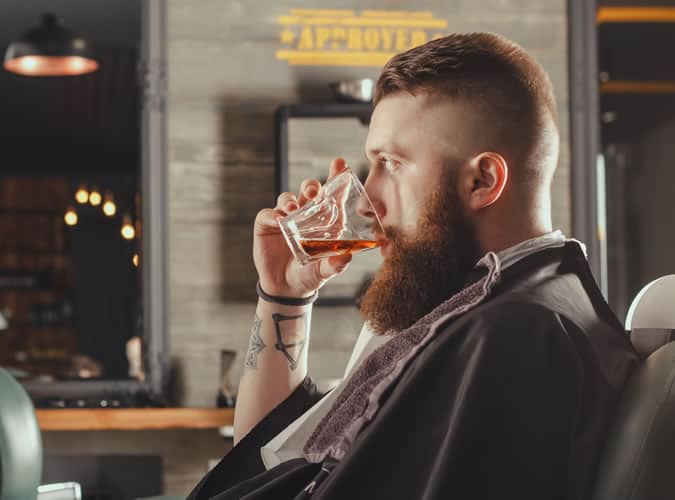 During your haircut