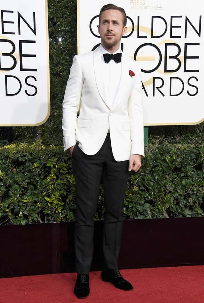 Ryan Gosling At The 74th Annual Golden Globes