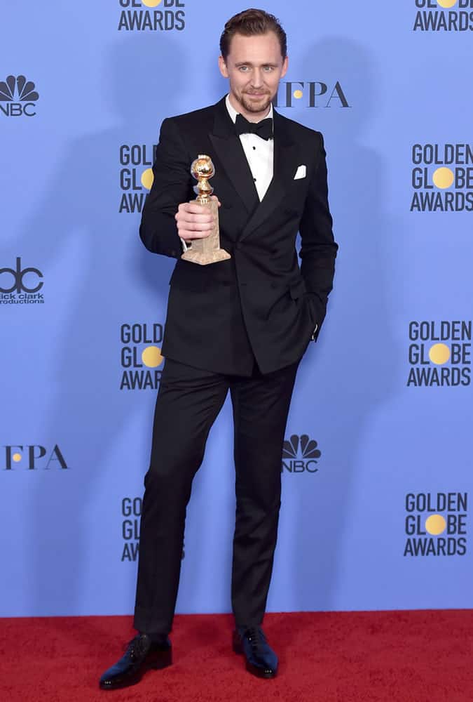 Tom Hiddleston At The 74th Annual Golden Globes