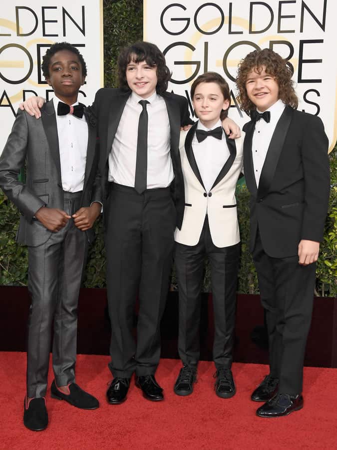 The Stranger Things Gang At The 74th Annual Golden Globes
