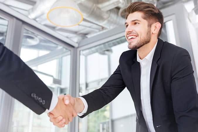 Welcoming Handshake
