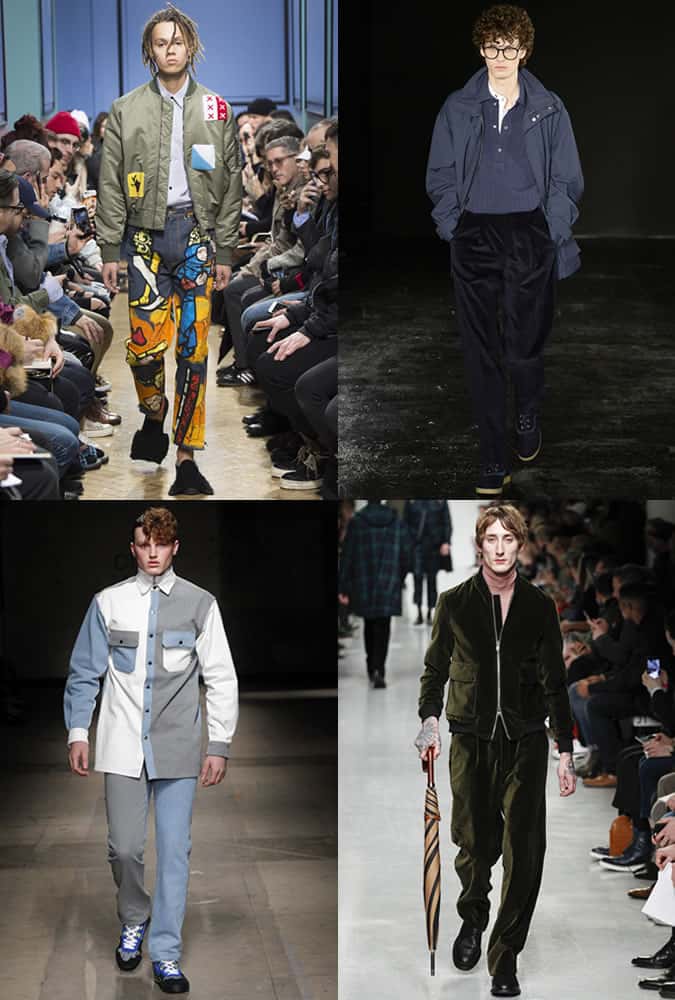 Velvet, denim and corduroy on LFWM AW17 Runways
