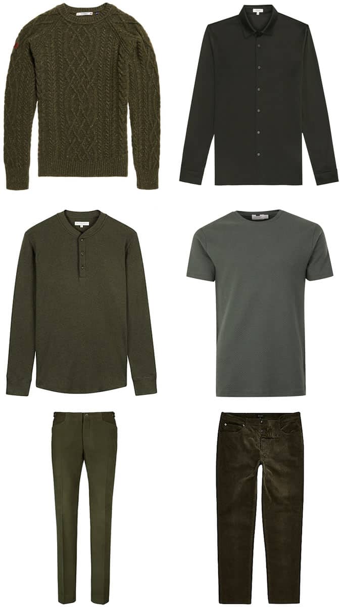 Men's Dark Green Wardrobe Staples