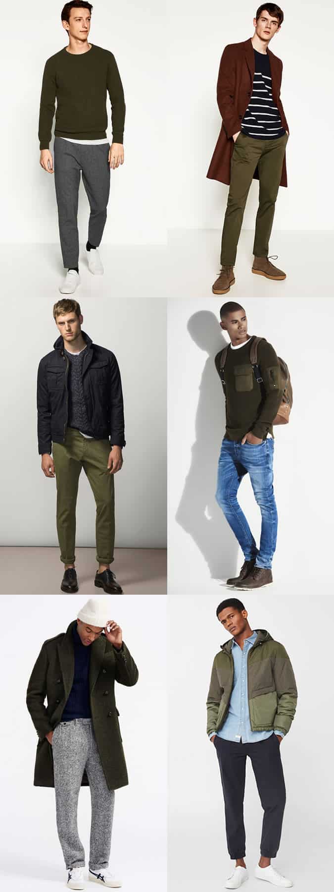 Men's Dark Loden Green Pieces Outfit Inspiration Lookbook