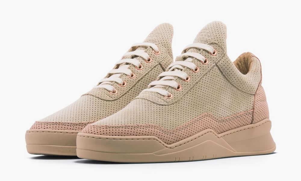 Filling Pieces Low Top Ghost Perforated Pink