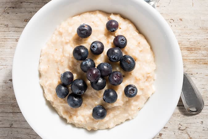 Oatmeal is ideal when you have a big day ahead