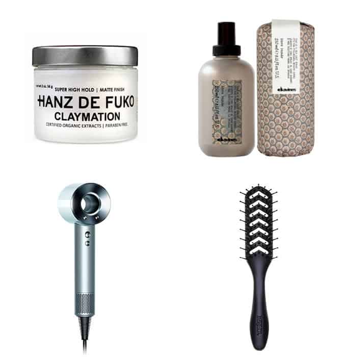 Men's recommended hair products