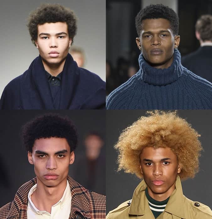 Men's Afro Hair on AW17 Menswear Runways