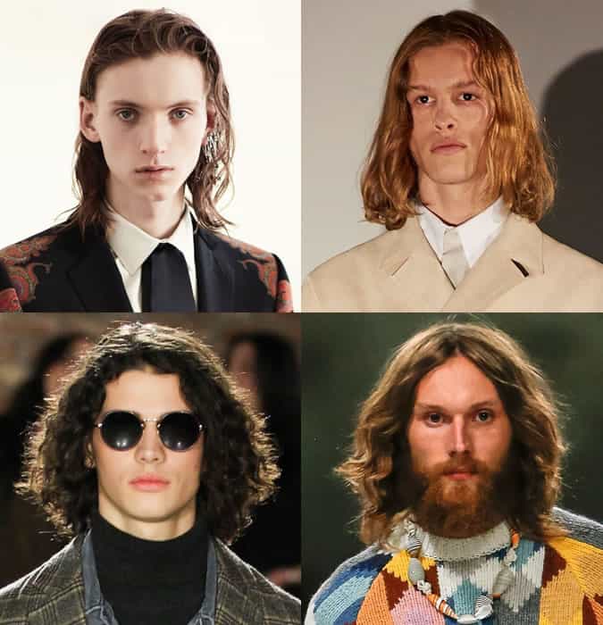 Men's Long Hair on AW17 Menswear Runways
