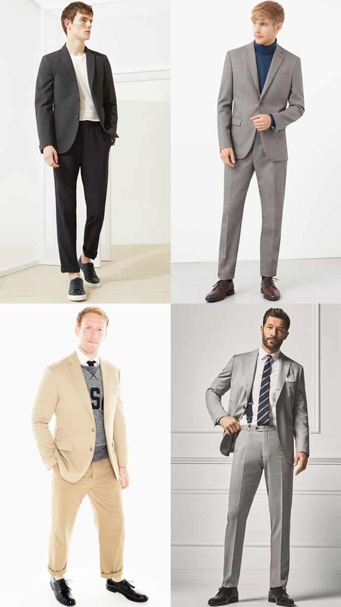 Men's Relaxed Suits Spring/Summer 2017 Fashion Trend Outfit Inspiration Lookbook