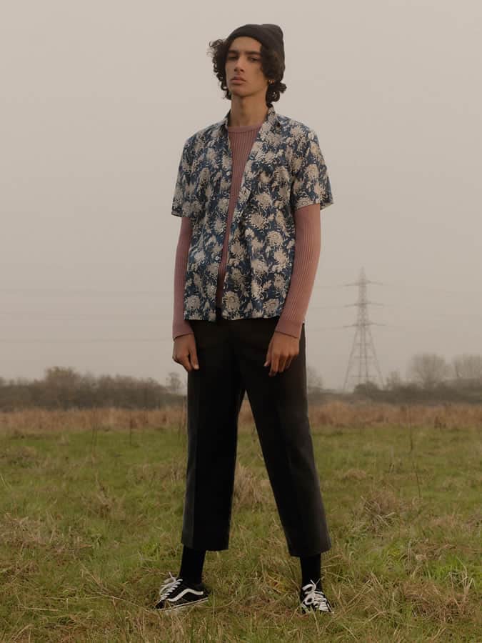 Cropped trousers are a key look this season