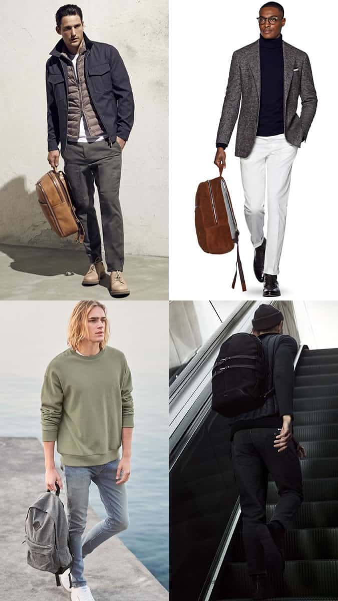 Men's Backpacks and Rucksacks Outfit Inspiration Lookbook 2017 Bag Trends