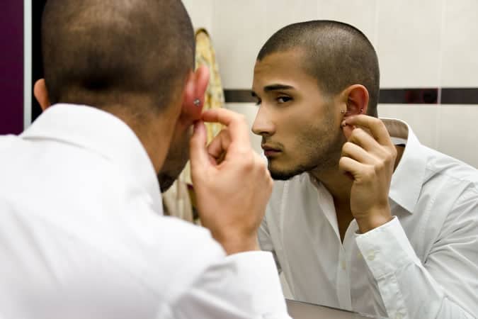 Earrings don't suit all men