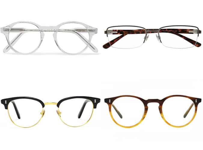 Men's Glasses and Spectacles for Heart Face Shapes