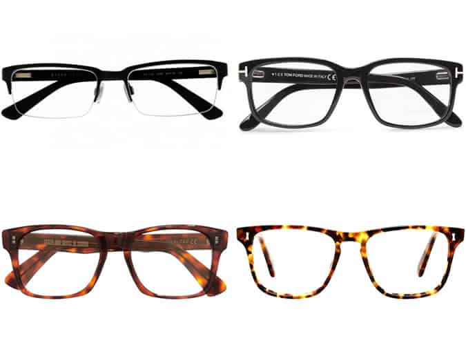 Men's Glasses and Spectacles for Oval Face Shapes