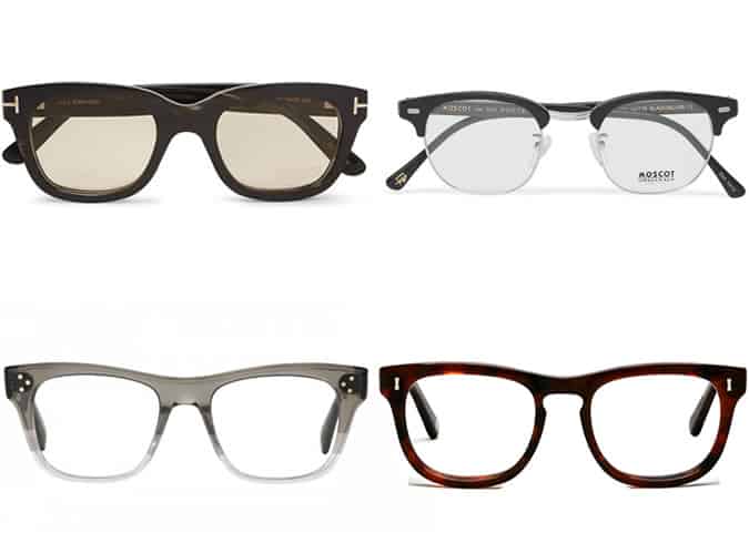 Men's Glasses and Spectacles for Rectangular Face Shapes