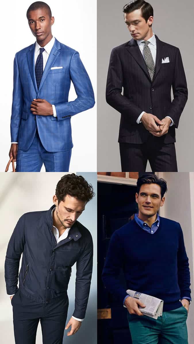 Men's Shirt Cuffs Peeking Out From Suits and Jackets