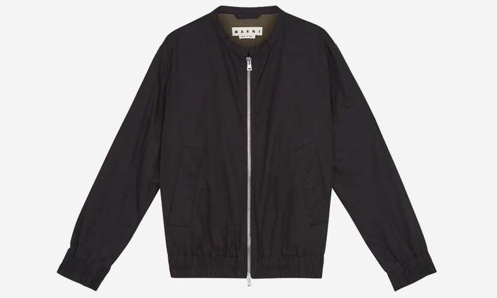 Marni Washed Cotton Twill Bomber Jacket