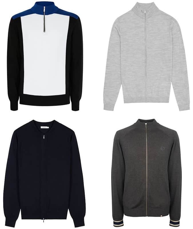Men's Knitted Track Tops
