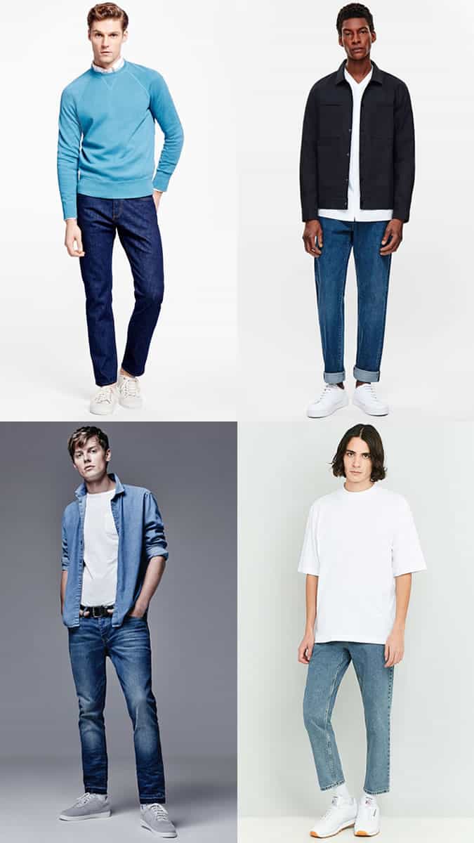 Men's Straight and Relaxed-Leg Jeans Outfit Inspiration Lookbook