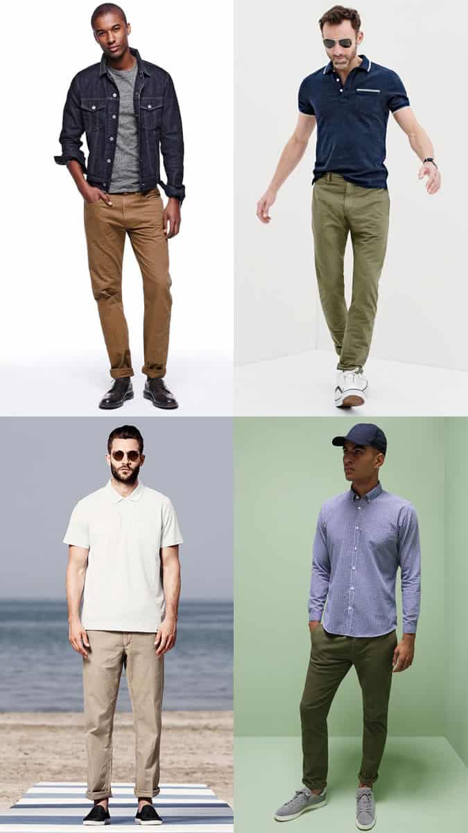 Men's Worker Trousers and Heavyweight Twill Chinos Spring/Summer Outfit Inspiration Lookbook
