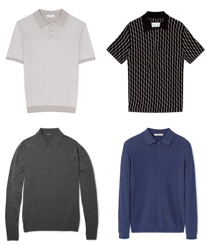 Men's Knitted Polo Shirts