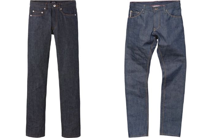 Men's Raw Denim Jeans