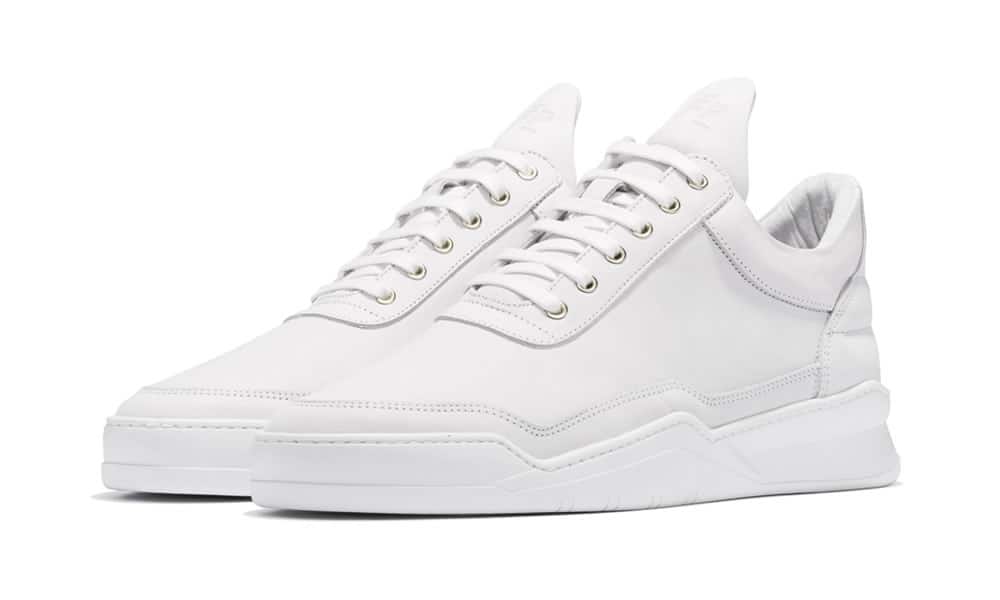 Filling Pieces Low Top Ghost Matt Nubuck White
