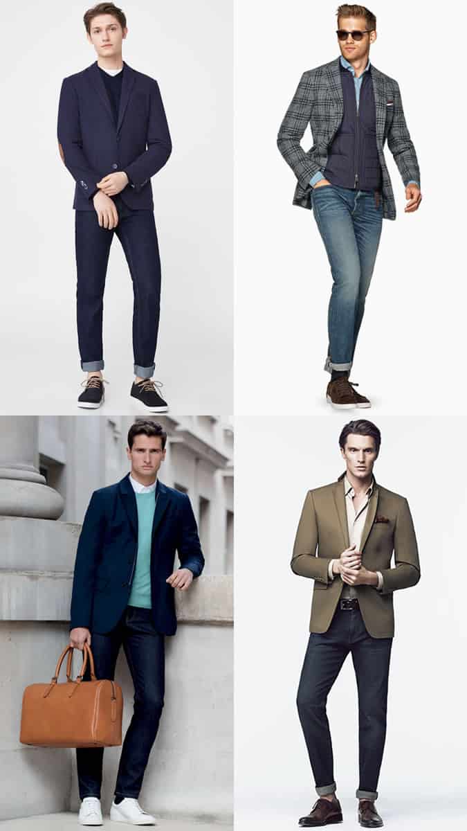 Men's Jeans and Blazers Outfit Inspiration Lookbook