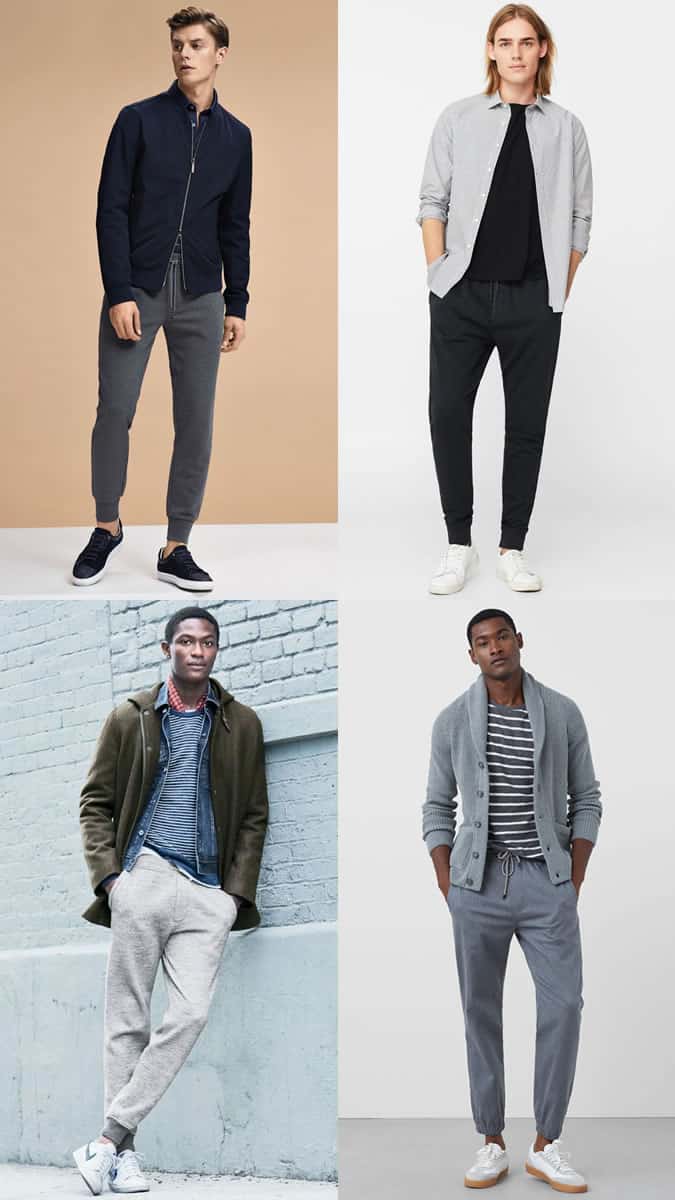 Men's Slimline Joggers Outfit Inspiration Lookbook