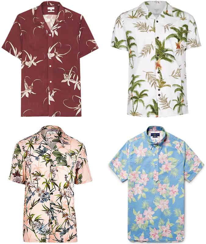 Men's Floral Print Shirts