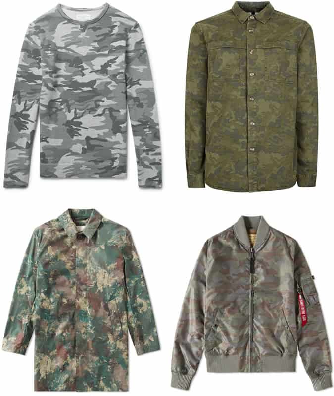 Men's Camo Print Clothing